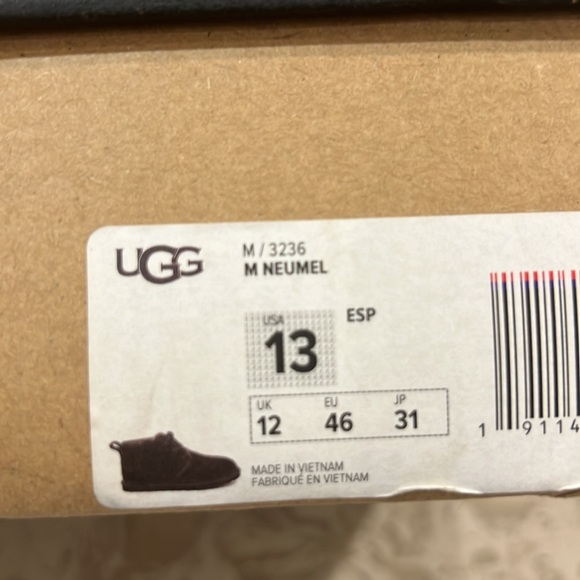 UGGS Neumel Chukka Boot - Dusted Cocoa Size 13 - Picture 8 of 8